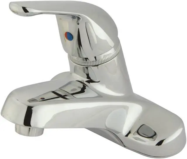 Alt view image 3 of 4 - SINGLE METAL LEVER HANDLE 4 LAVATORY FCT W/O POP-UP-Chrome Finish
