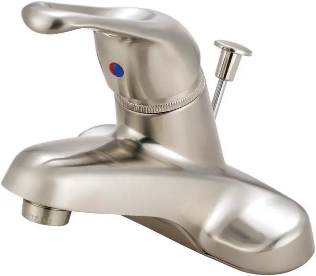 Main image of SINGLE METAL LOOP HDL 4 CNTR SET FCT W/PLASTIC POP-UP-Satin Nickel Finish