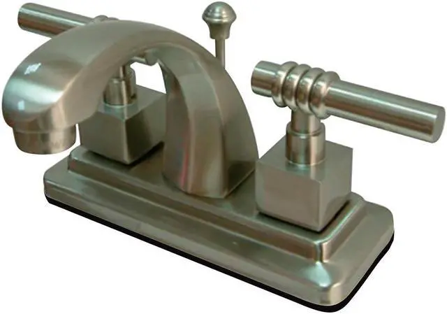 Alt view image 2 of 5 - Kingston Brass KS4648QL Two Handle 4 in. Centerset Lavatory Faucet with Brass Pop-up