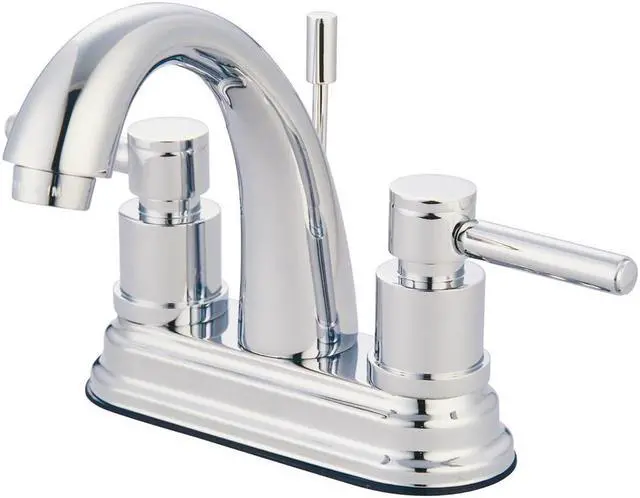 Alt view image 2 of 3 - Kingston Brass KS8611DL Two Handle 4 in. Centerset Lavatory Faucet with Brass Pop-up