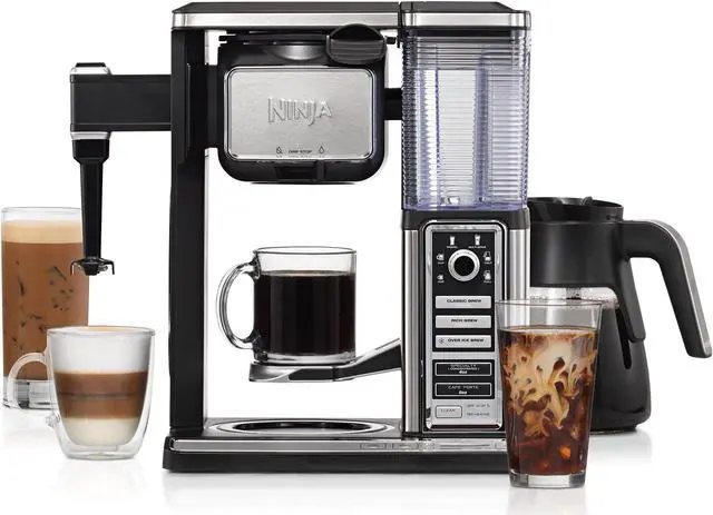 Alt view image 2 of 20 - Ninja - Coffee Bar 10-Cup Coffeemaker - Black/Stainless