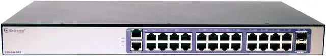 Alt view image 3 of 7 - Extreme Networks - 16568 - Extreme Networks 210-24t-GE2 Ethernet Switch - 24 x Gigabit Ethernet Network, 2 x Gigabit