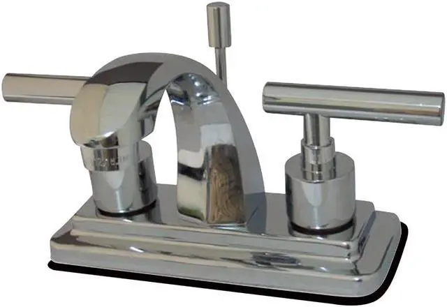 Alt view image 2 of 4 - Kingston Brass KS4641CML Two Handle 4 in. Centerset Lavatory Faucet with Brass Pop-up