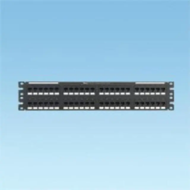 Alt view image 4 of 8 - Panduit - NK6PPG48Y - Panduit NK6PPG48Y 48-Port Network Patch Panel - 48 x RJ-45 - 48 Port(s) - 48 x RJ-45 - 48 x RJ-11