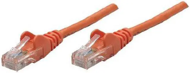 Alt view image 2 of 9 - Intellinet Network Cable, Cat5e, UTP, RJ45 Male / RJ45 Male, 7.5 m (25 ft.), Orange