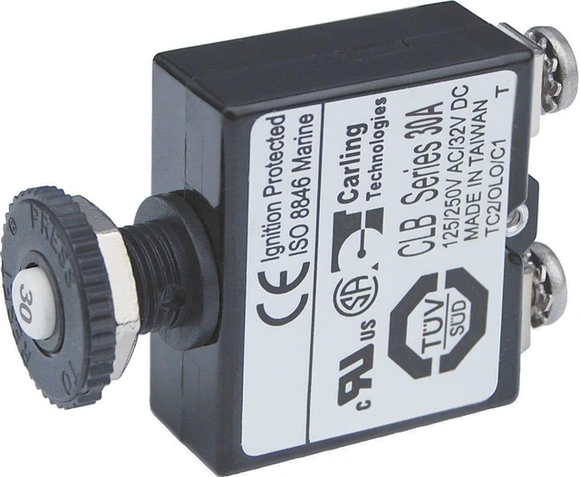 Main image of Blue Sea 2136 Circuit Breaker 30A Push Button