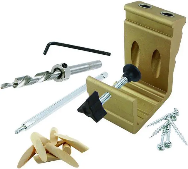 Alt view image 2 of 10 - General Tools 850 Ez Pro Deluxe Pocket Hole Jig Kit