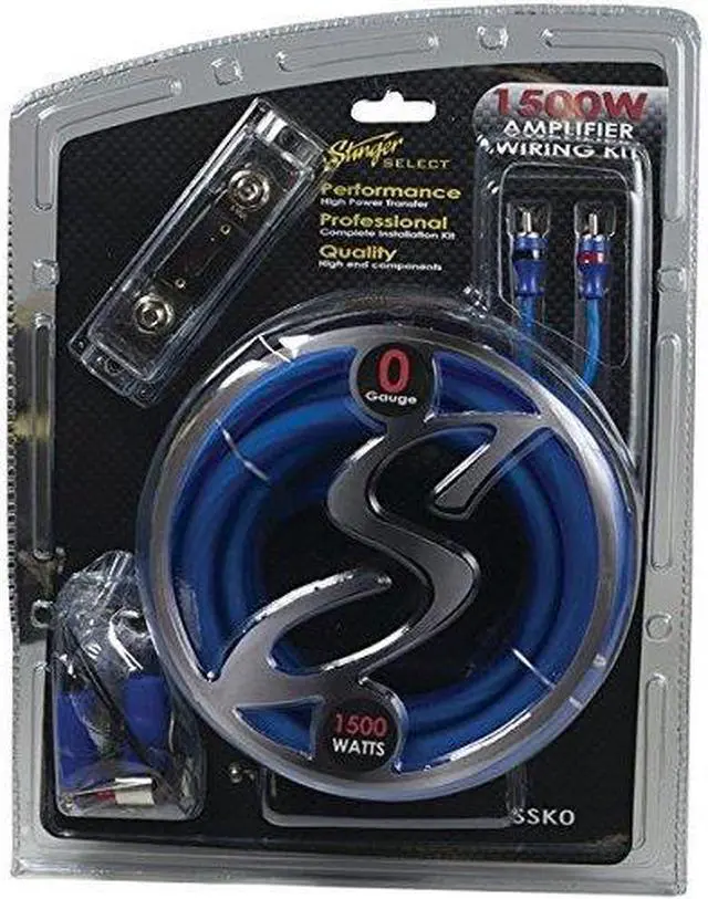 Main image of STINGER SSK0 Select Wiring Kit with Ultra-Flexible Copper-Clad Aluminum Cables (0 Gauge)