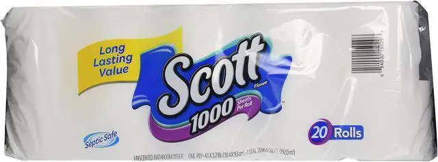 Alt view image 3 of 3 - Kimberly Clark Consumer 20032 1000 Bathroom Tissue, White