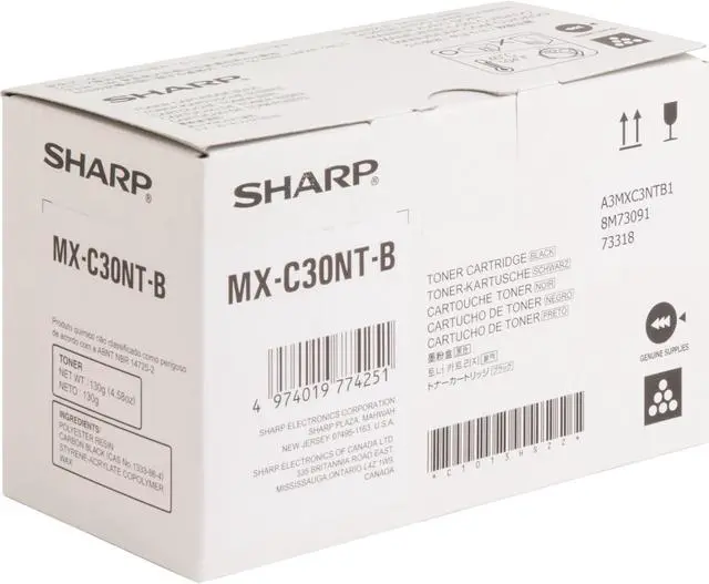 Alt view image 4 of 10 - Sharp Toner Cartridge - Black - Laser - High Yield - 6000 Page