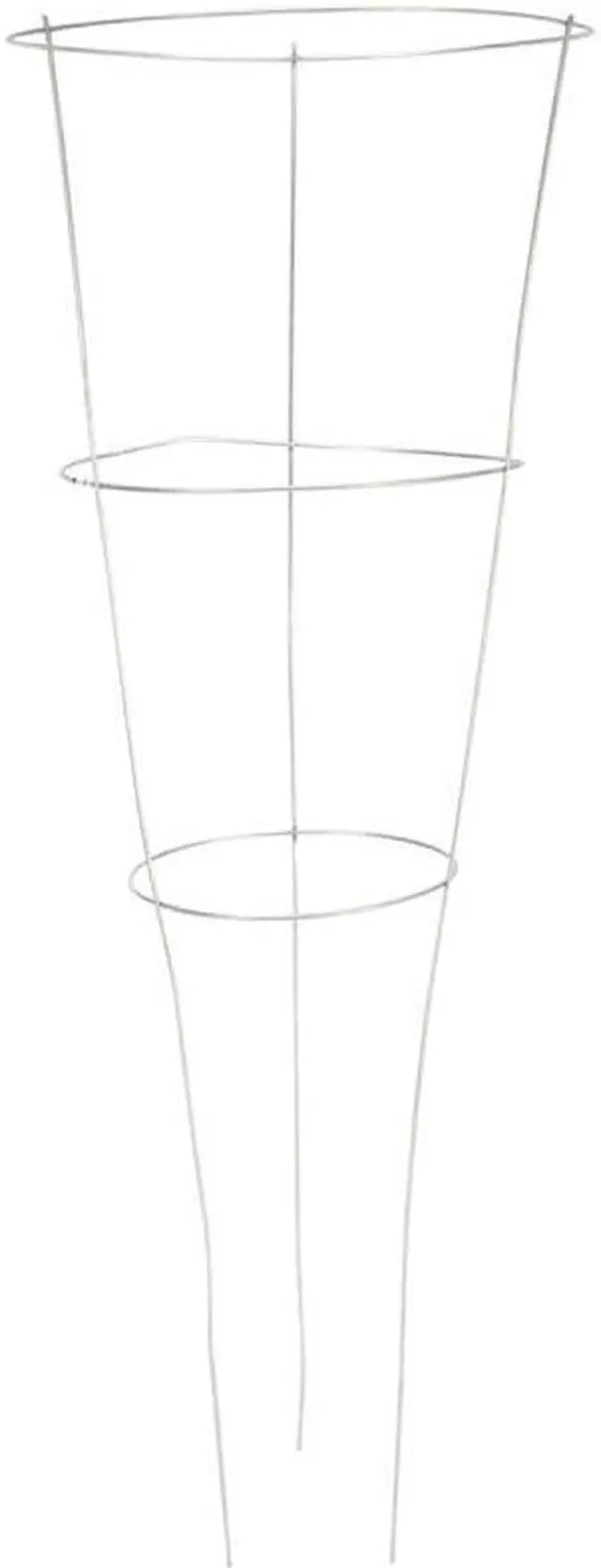 Alt view image 3 of 6 - Galvanized Tomato Cage 33"X12"-3 Ring/3 Legs