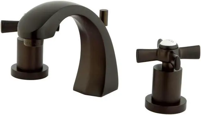 Alt view image 2 of 5 - Kingston Brass KS4985ZX Kingston Brass Millennium Widespread Lavatory Faucet, Oil Rubbed Bronze