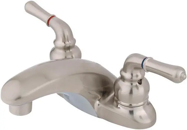 Alt view image 2 of 3 - Two Handle 4" Centerset Lavatory Faucet in Satin Nickel by Kingston Brass