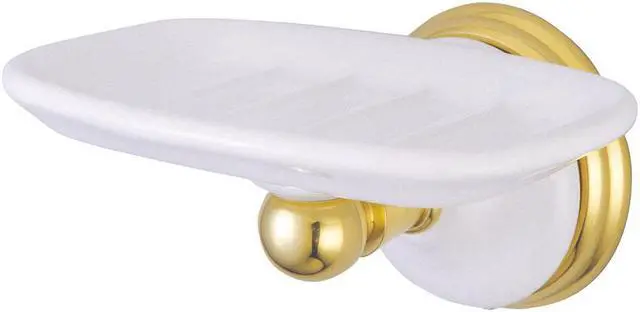 Main image of VICTORIAN SOAP DISH-Polished Brass Finish