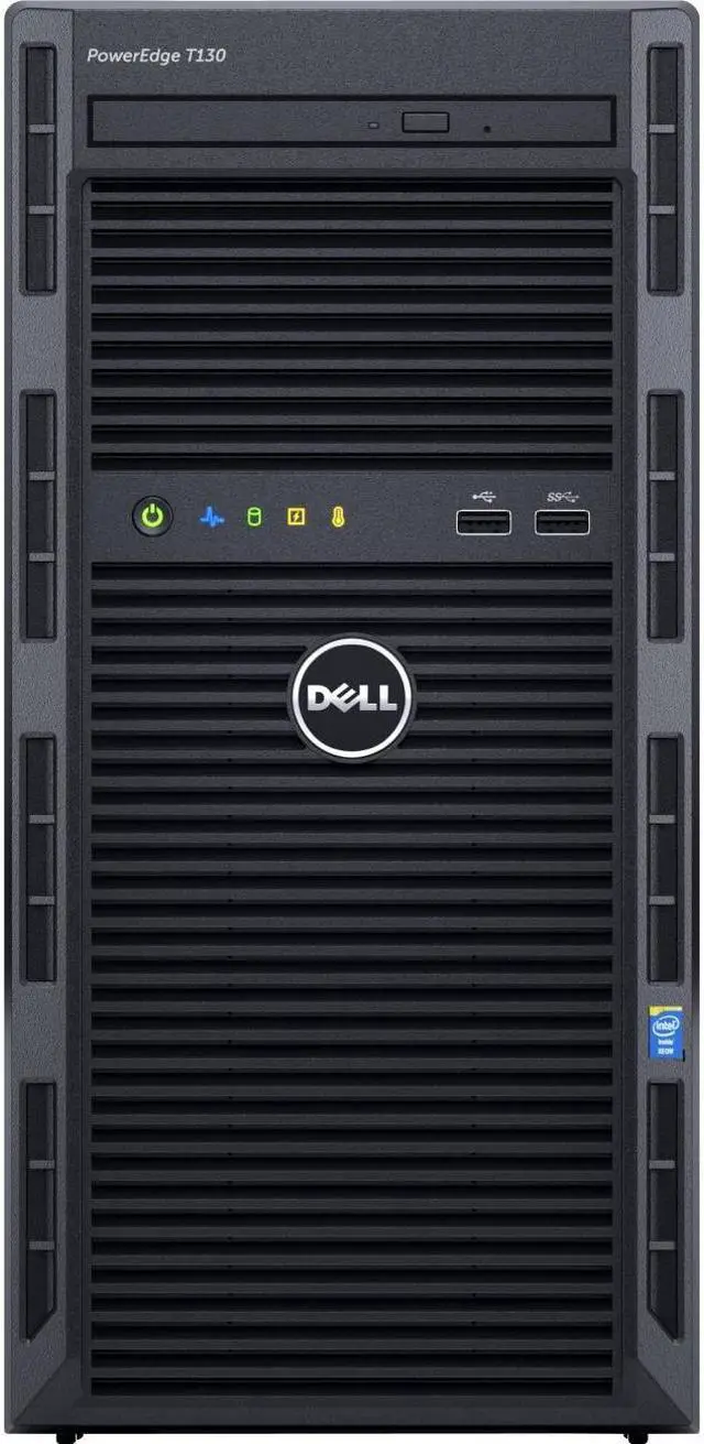 Alt view image 7 of 9 - Dell PowerEdge T130 Mini-tower Server - 1 x Intel Xeon E3-1220 v6 Quad-core (4 Core) 3 GHz - 8 GB Installed DDR4 SDRAM - 1 TB (1 x 1 TB) Serial ATA/600 HDD - Serial ATA, Serial Attached SCSI (SAS) Controller - 290 W