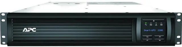 Alt view image 3 of 7 - APC SMT2200RM2UNC Smart-Ups 2200Va Lcd Rm 2U - Ups (Rack-Mountable) - Ac 120 V - 1920 Watt - 2200 Va - Ethernet 10/100, Usb - Output Connectors: 8 - 2U - Black