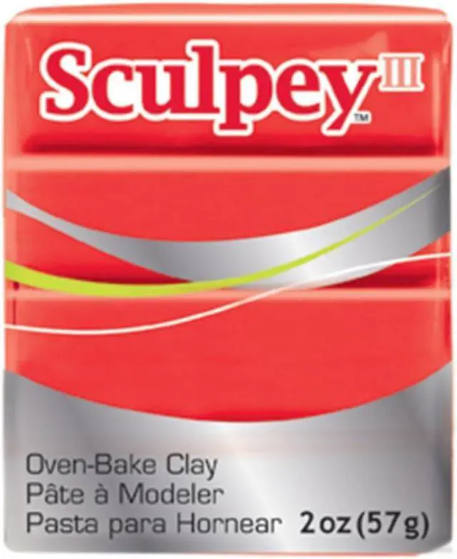 Alt view image 4 of 6 - Sculpey III Polymer Clay 2oz-Red Hot Red