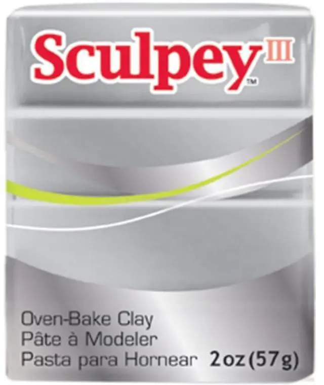Alt view image 3 of 5 - Sculpey III Polymer Clay 2oz-Silver