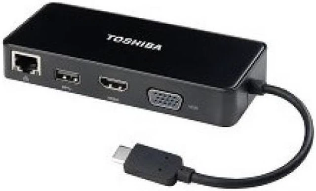 Toshiba PA5272U-2PRP USB-C to HDMI/VGA Travel Adapter - Docking
