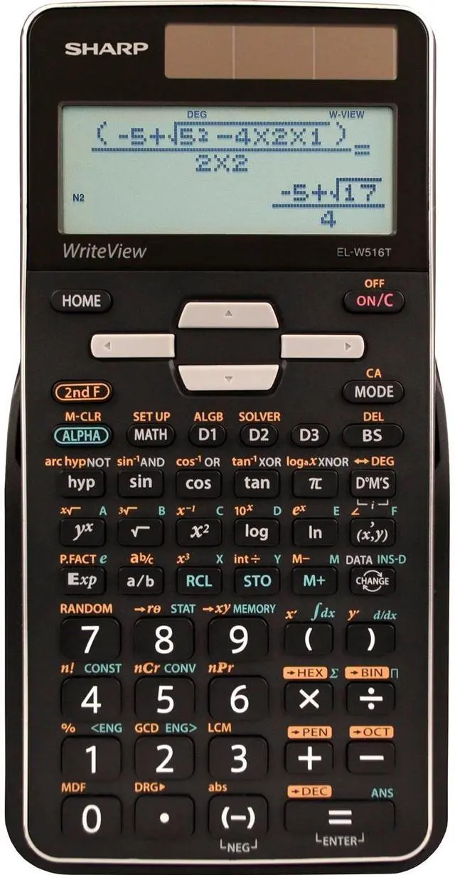 Alt view image 2 of 13 - Sharp EL-W516TBSL Scientific Calculator 16-Digit LCD ELW516TBSL