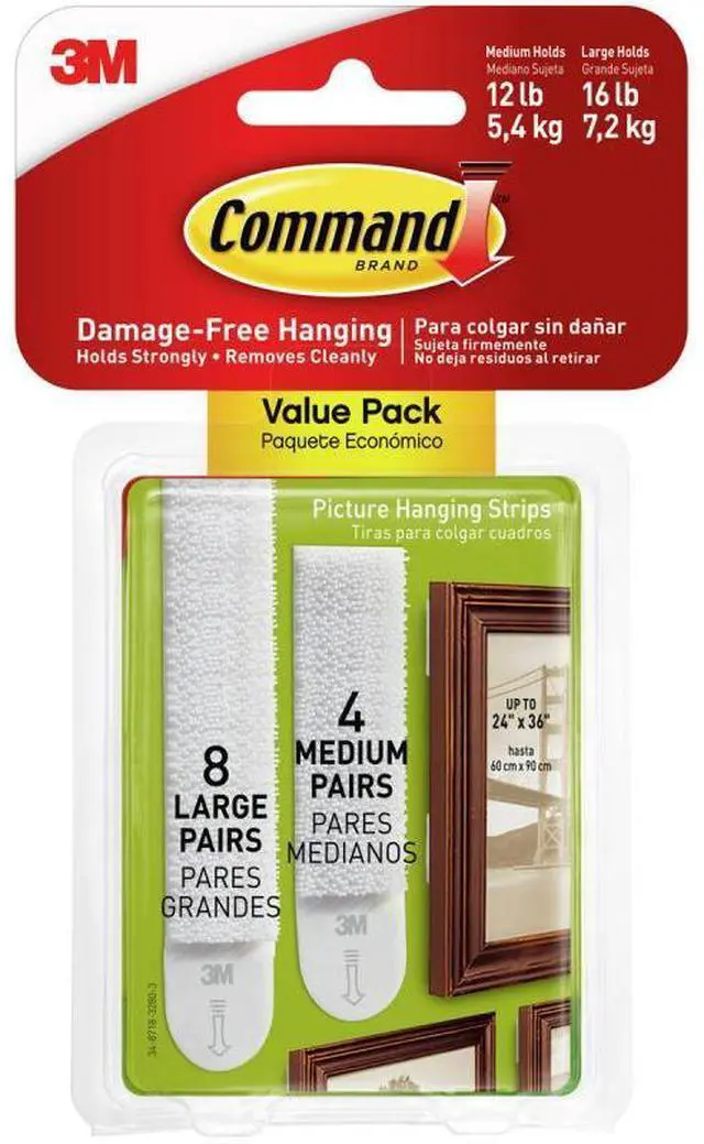 Alt view image 2 of 16 - 3M Cmnd Asst Pic Hang Strip 17209-ES