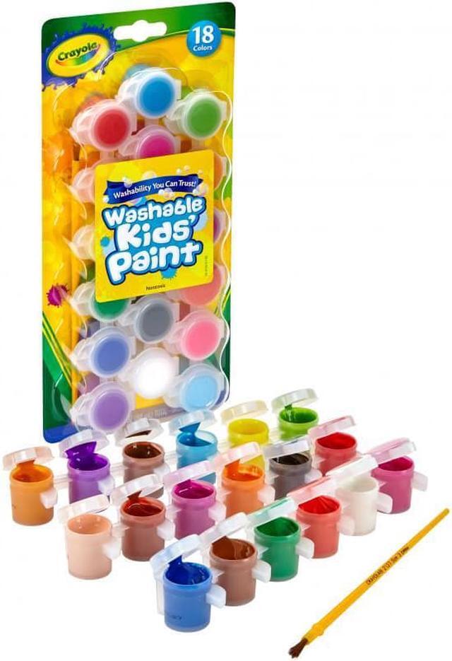 Alt view image 4 of 18 - Crayola Washable Kids' Paint Pots Assorted 54-0125