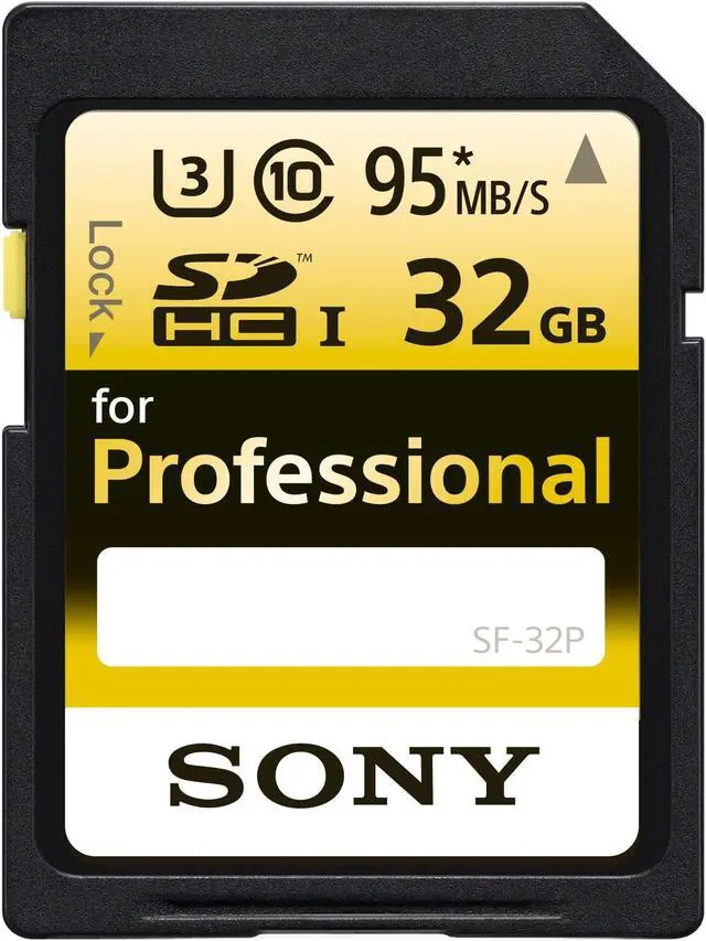 Alt view image 2 of 12 - Sony 32GB Professional Class 10 UHS-I U3 SDHC Memory Card #SF-32P/T1