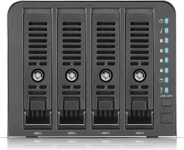Alt view image 5 of 12 - Thecus N4350 SAN/NAS Storage System - Marvell ARMADA 388 Dual-core (2 Core) 1.80 GHz - 4 x HDD Supported - 1 GB RAM DDR4 SDRAM - Serial ATA/600 Controller - RAID Supported 0, 1, 5, 6, 10, JBOD - 4 x T