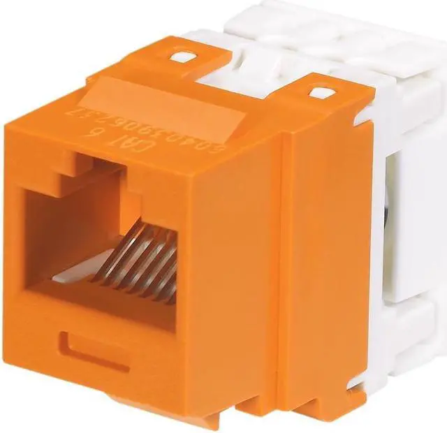 Alt view image 2 of 2 - Panduit NK688MOR Netkey Punchdown Jack Module - Modular Insert - Rj-45 - Orange