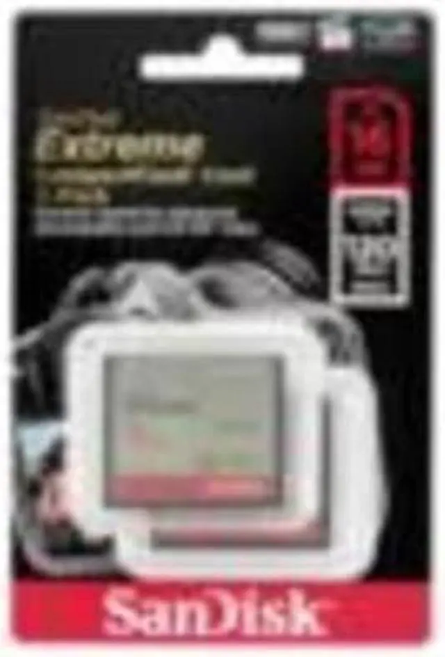 Alt view image 4 of 8 - SanDisk 16GB Extreme Compact Flash Card 2 Pack (120MB/s)