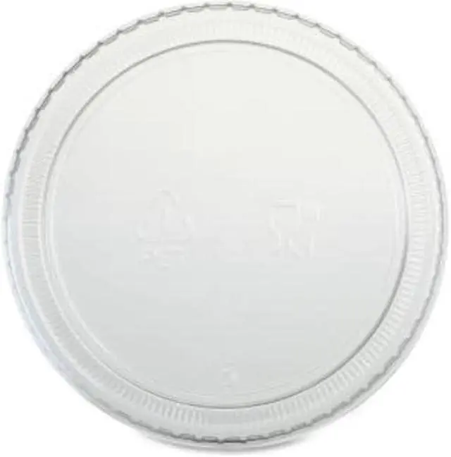 Alt view image 2 of 5 - Genuine Joe Portion Cup Lids 4-5oz. 50BG/CT Clear 19065