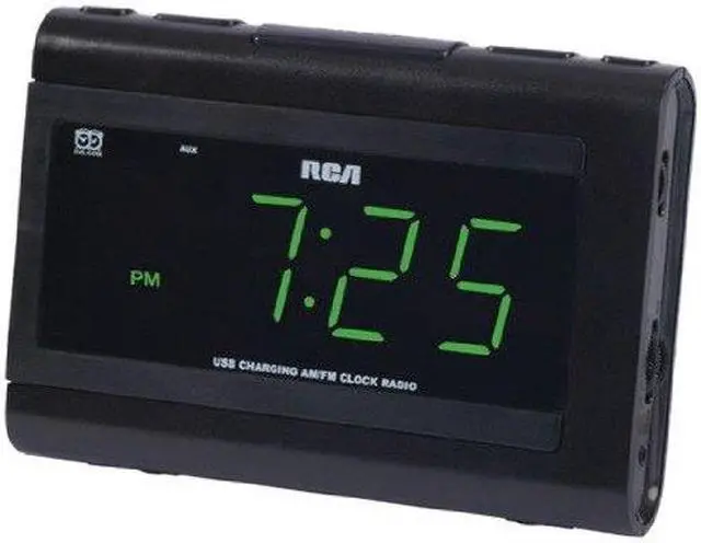 Alt view image 4 of 4 - RCA Dual Wake USB Charging Clock Radio RC142