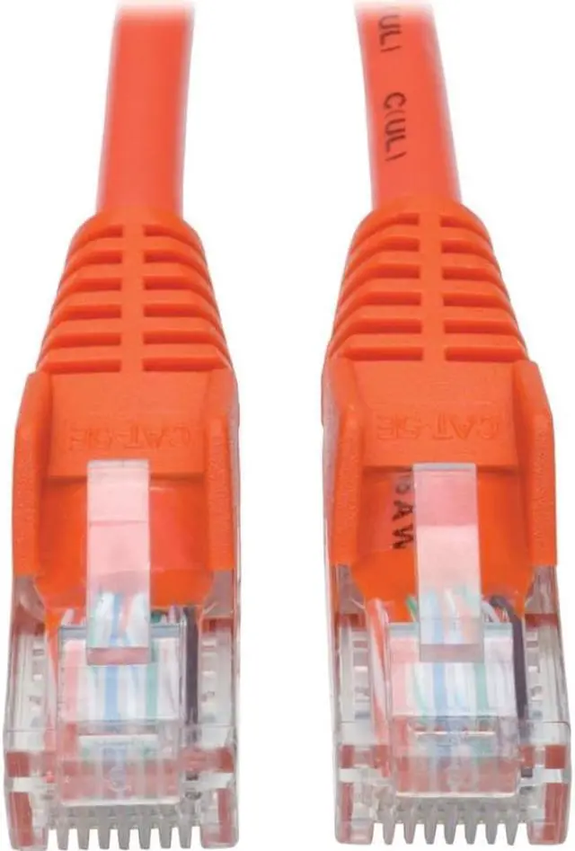 Alt view image 5 of 13 - Tripp Lite N001-006-OR Cat5E 350 Mhz Snagless Molded Utp Patch Cable (Rj45 M/M) , Orange, 6 Ft. - Patch Cable - Rj-45 (M) To Rj-45 (M) - 6 Ft - Utp - Cat 5E - Ieee 802.3Ab/Ieee 802.5 - Molded, Snagle