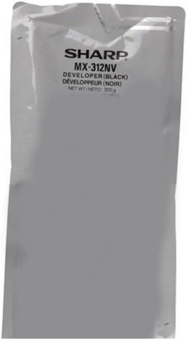 Alt view image 3 of 3 - Black Developer for Sharp MX-312NV MX-M260, MX-M264N, MX-M266N, MX-M310, MX-M314N, MX-M316N, MX-M354N, MX-M356N, Genuine Sharp Brand