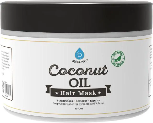 Main image of Pursonic COHM10 10 oz Coconut Oil Hiar Mask Restores Hair