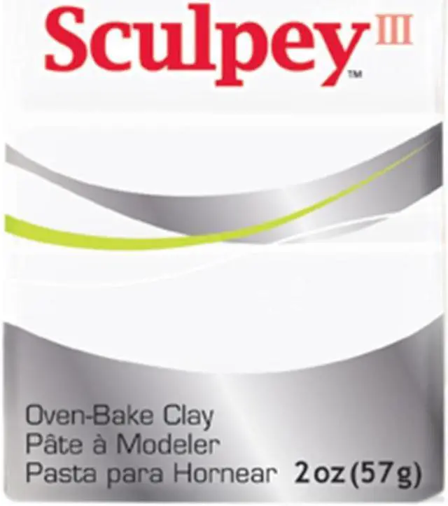 Alt view image 4 of 6 - Sculpey III Polymer Clay 2oz-White
