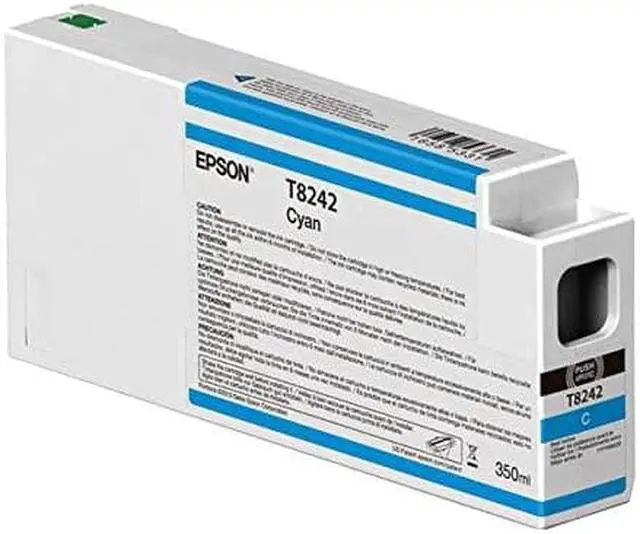 Alt view image 3 of 7 - Epson UltraChrome HD Cyan 350mL Ink Cartridge #T824200