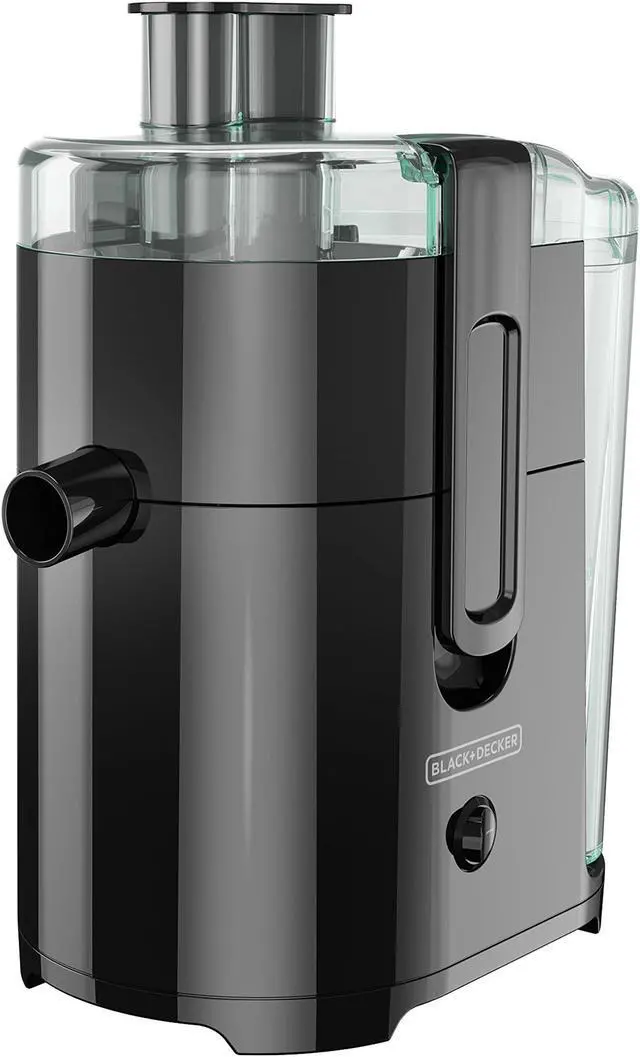 Alt view image 7 of 13 - BLACK+DECKER JE2400BD 400-Watt Fruit and Vegetable Juice Extractor with Space Saving Design, Black