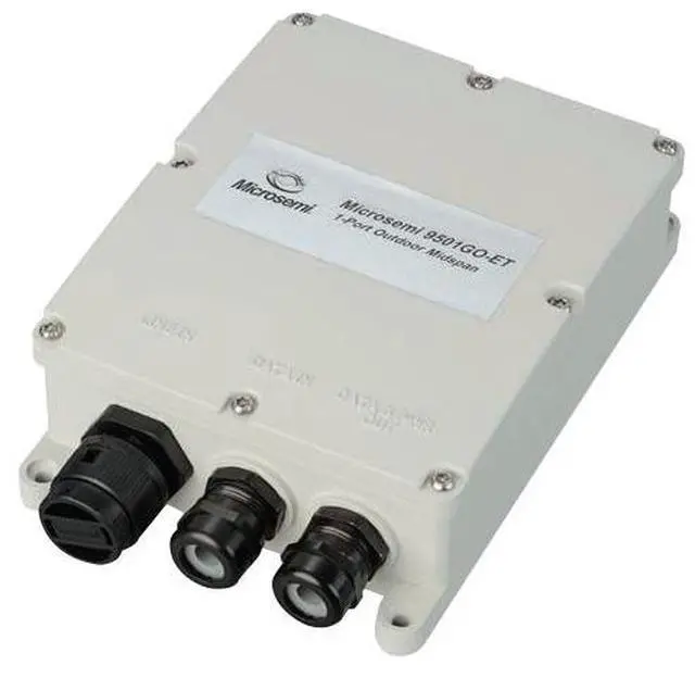 Alt view image 2 of 7 - Microsemi - PD-9501GO-ET/AC - Microsemi Single-port, 60W outdoor PoE midspan, IEEE 802.3at-compliant, extended