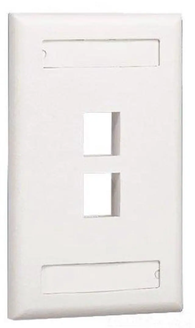 Main image of Panduit NK2FIWY Nk 2pt Gang Flush Mount Faceplate Lbl