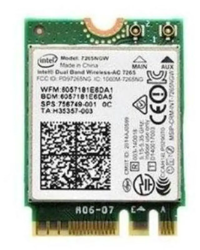 Alt view image 2 of 6 - Intel 7265.NGWWB.W IEEE 802.11ac Bluetooth 4.0 Wireless Network Adapter