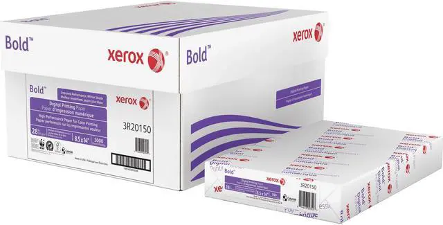 Main image of Xerox 3R20150 Bold Digital Printing Paper, 8.5" x 14", 28 lb., 105 GSM, 100 Brightness, 94 Opacity - 1 Ream (500 Sheets)