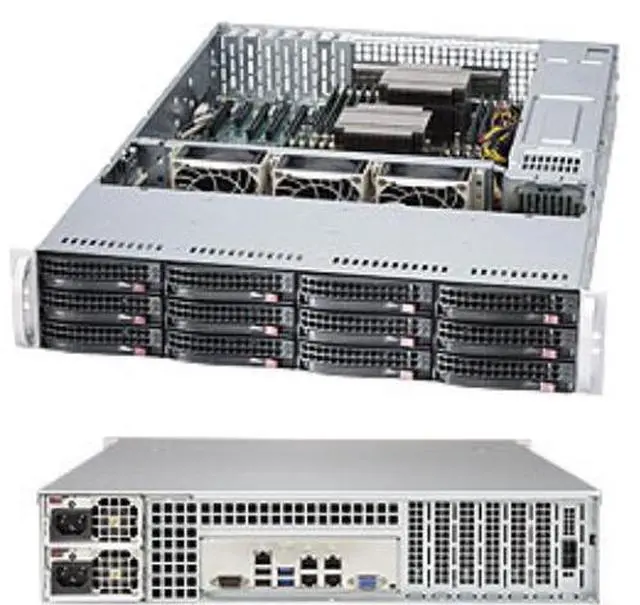 Alt view image 4 of 6 - Supermicro SuperServer 6028R-E1CR12N