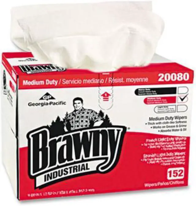 Alt view image 3 of 10 - GEORGIA-PACIFIC 20080/03 Disposable Wipes, 12-1/2" x 16-5/16", 152 Sheets/ Pack