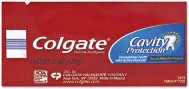 Alt view image 2 of 4 - Colgate 50130 Cavity Protection Toothpaste, Regular Flavor, 0.15 Oz Tube, 1000/Carton