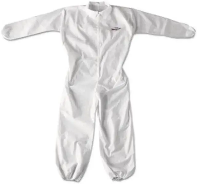 Alt view image 3 of 6 - Kimberly-Clark - 49105 - Collared Disposable Coveralls with Elastic Cuff, White, 2XL, SMS