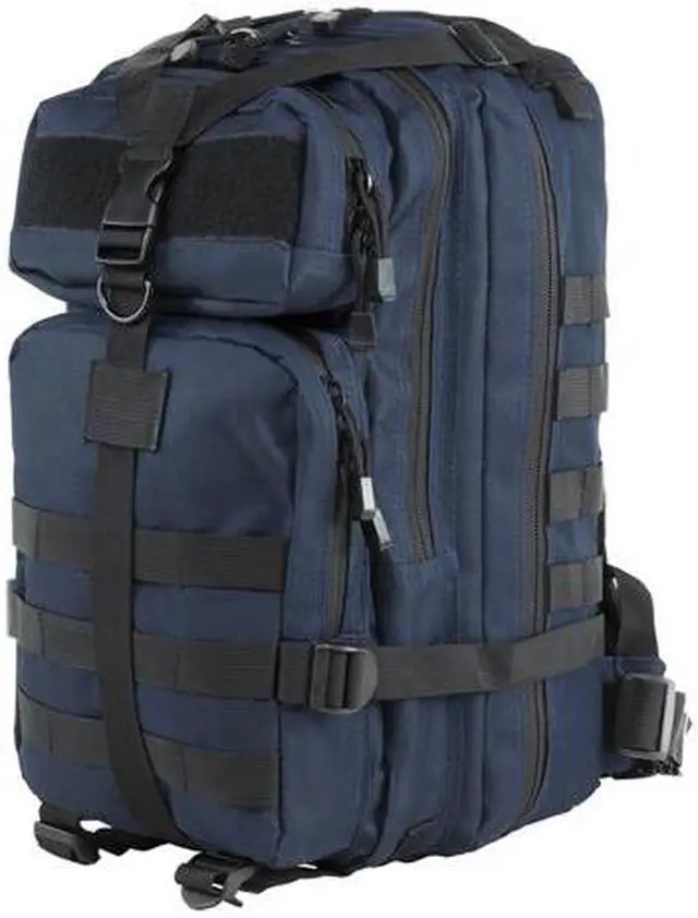 Alt view image 3 of 11 - VISM Small Backpack, Blue with Black Trim