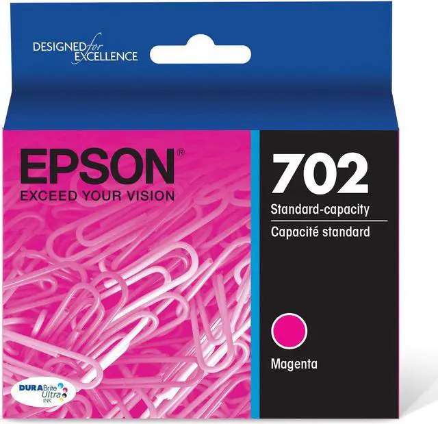 Main image of Epson DURABrite Ultra Ink T702 Original Ink Cartridge - Magenta - Inkjet - Standard Yield - 300 Pages
