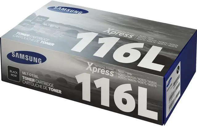 Alt view image 2 of 12 - Samsung MLT-D116L High Yield Black Toner Cartridge, SU832A