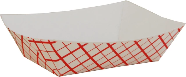 Main image of SCT SCH0409 Paper Food Baskets, Red/White Checkerboard, 1/2 Lb Capacity, 1000/Carton